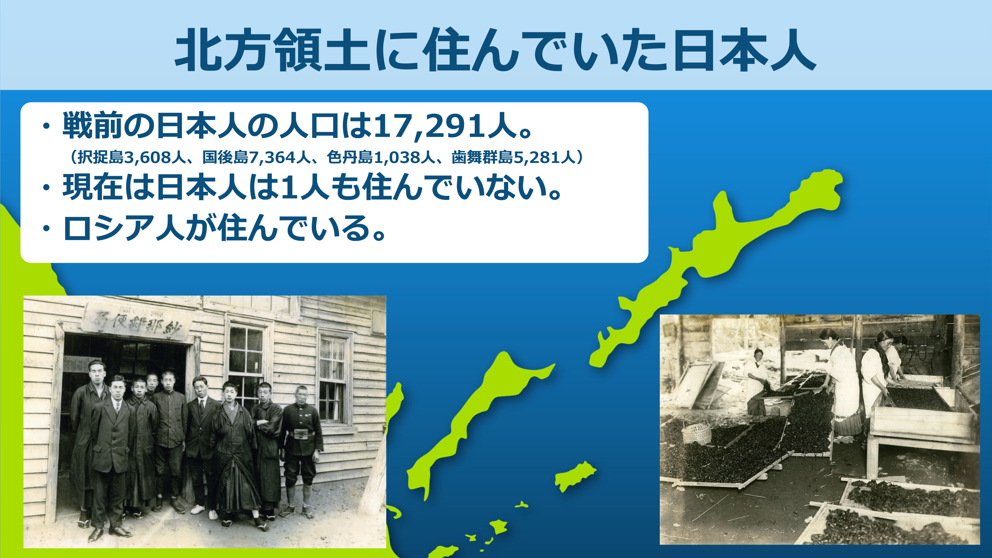 北海道から北方領土への距離